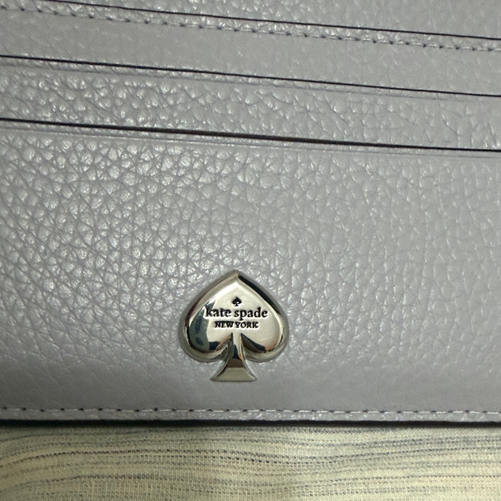 kate spade Card & Key Holder with Silver Spade Hardware - Picture 4 of 7